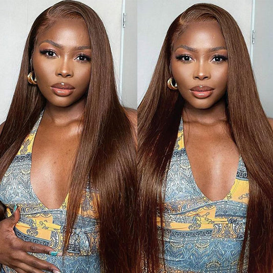 30 Inch 13x6 Lace Front Wigs Human Hair 200 Density Straight HD Lace Front Wigs Pre Plucked Straight Glueless Human Hair 13x6 HD Frontal Human Hair Wig for Women